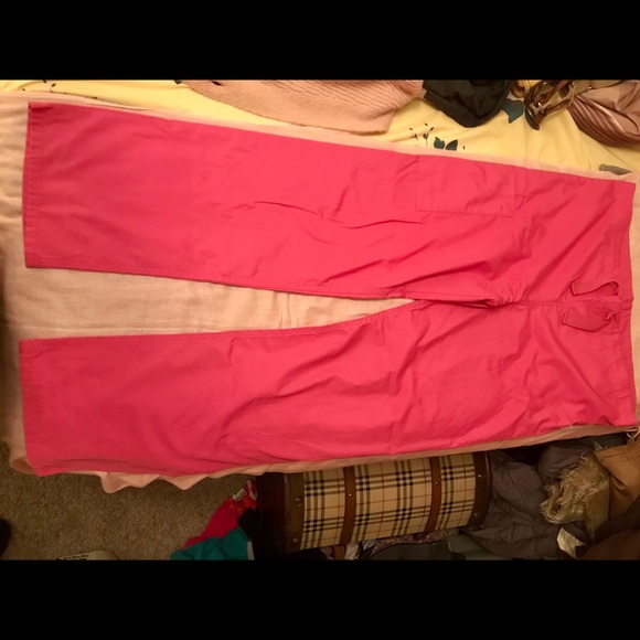 Bubblegum pink drawstring Cherokee scrubs pants - Picture 4 of 6